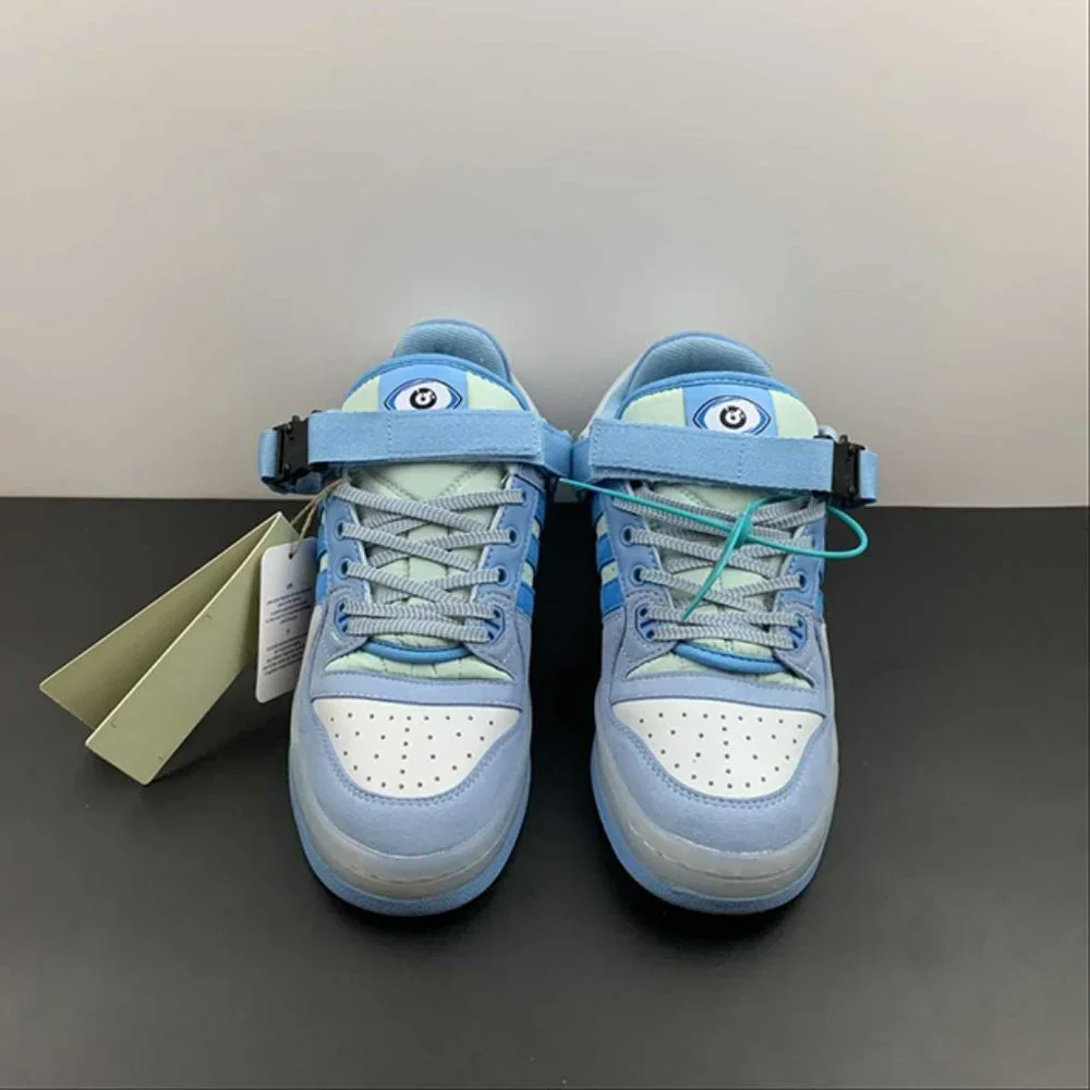 adidas Forum Buckle Low Bad Bunny Blue Tint Mens Sneakers - Picture 6 of 15